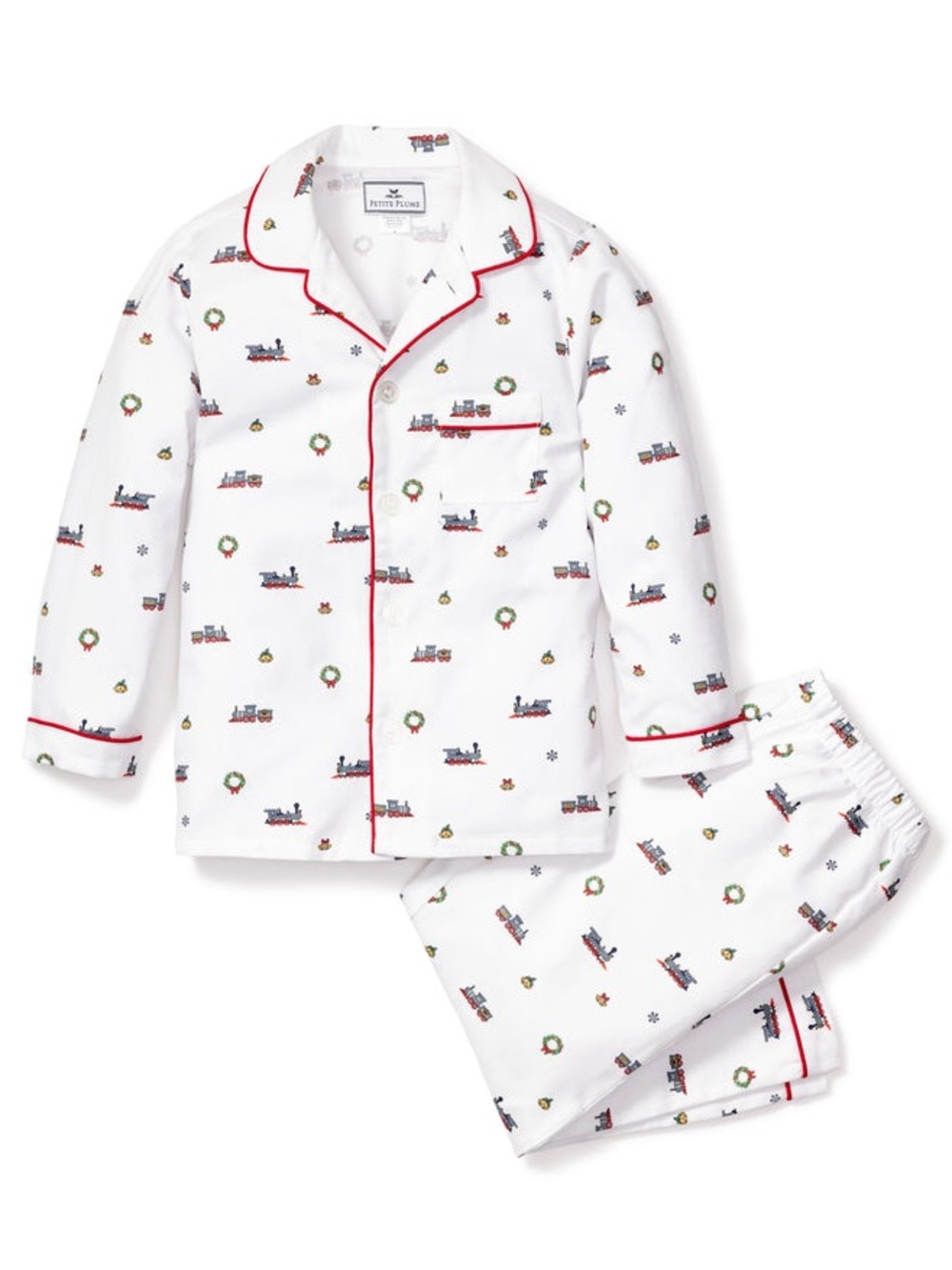 Petite Plume Set! Unisex Kids Arctic Express Pajamas Christmas Holiday.     23